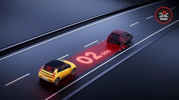 distance warning - Renault 5 E-Tech electric