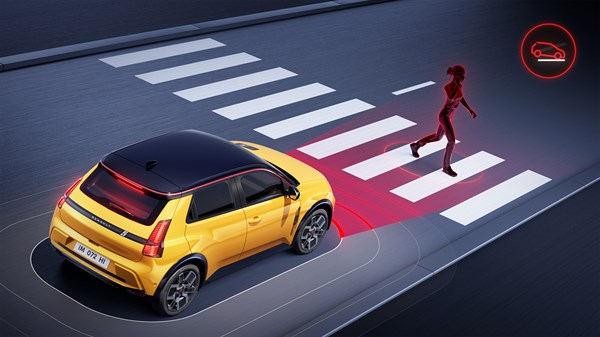 active emergency braking - Renault 5 E-Tech electric