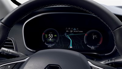 Interior customisable driver's screen -  Megane Sedan 