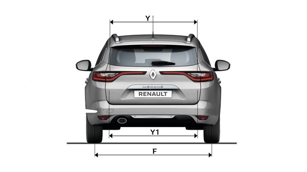 Renault MEGANE Estate - vue arrière dimensions