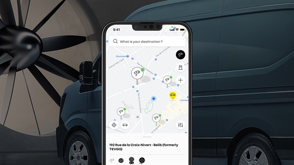 location and availability of charging stations - Renault Master 