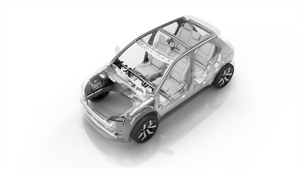 passive safety - reinforced structure  Renault 5 E-Tech électrique