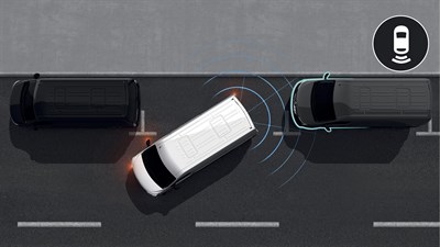 Rear parking sensor and rear view camera - MASTER Z.E. 